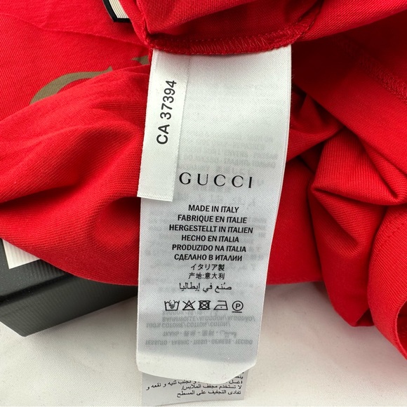 Gucci Vintage Logo Print Red Tank Top - Picture 13 of 13